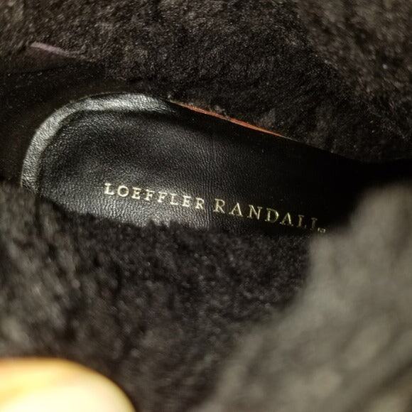 Wool + Leather Boots by Loeffler Randall Platform Round Rubber Heel Size 8.5 - Picture 6 of 7